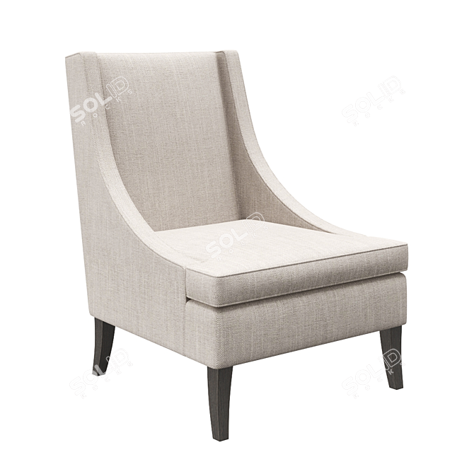 Outdoor Dembies Armchair 3D Model 3D model image 1