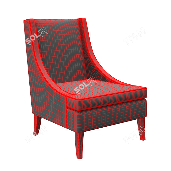 Outdoor Dembies Armchair 3D Model 3D model image 5