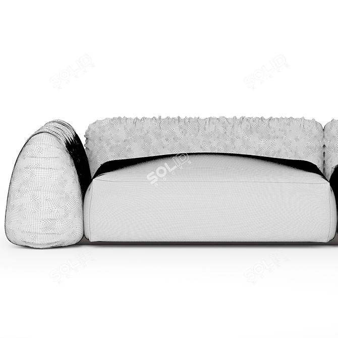 Luxurious Velvet Lotta Agaton Sofa 3D model image 5