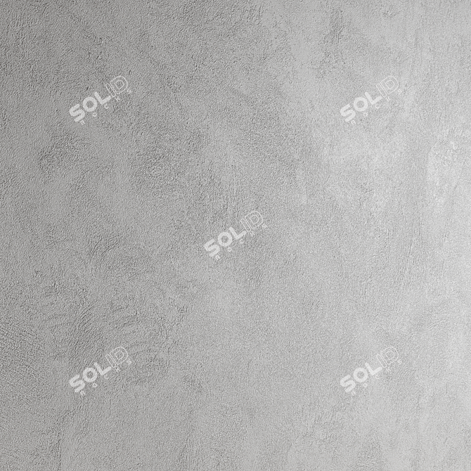 Seamless Decorative Plaster Material 3D model image 4