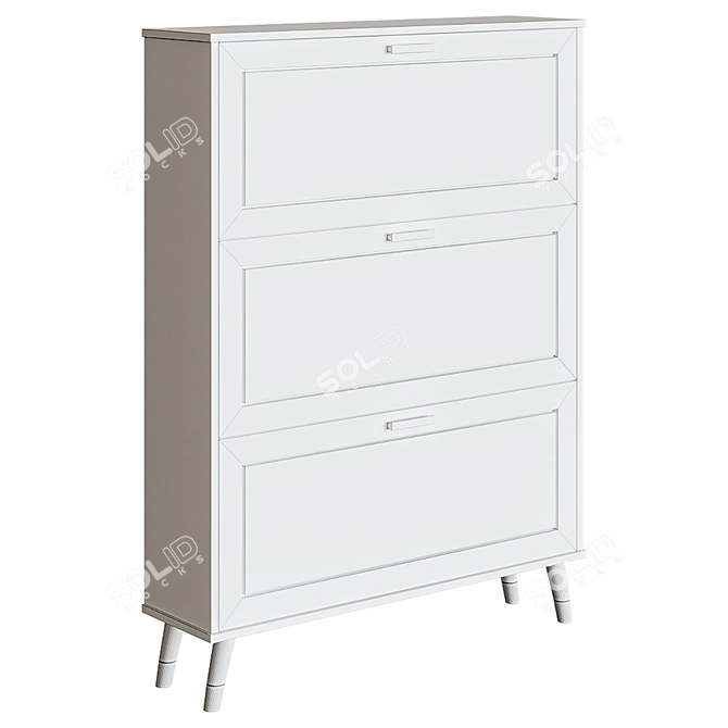 Renard Shoe Cabinet 3D model image 2