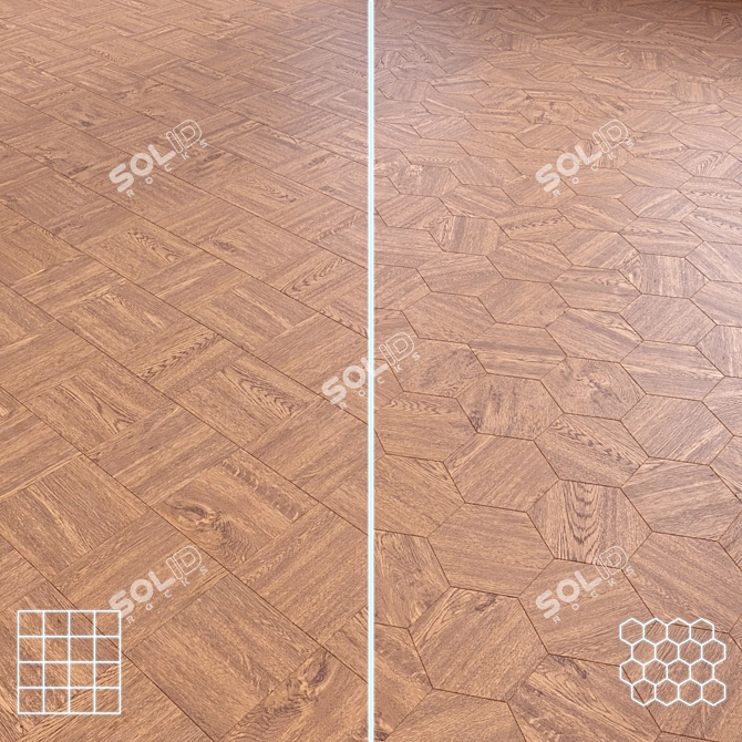 Versatile 3D Wood Flooring Model 3D model image 1