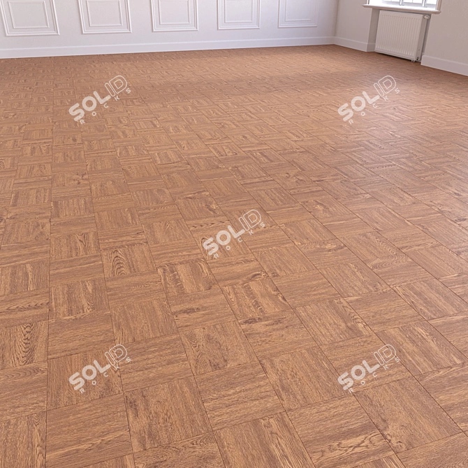 Versatile 3D Wood Flooring Model 3D model image 4