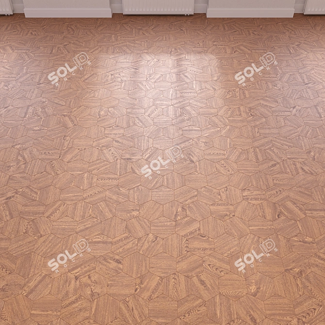 Versatile 3D Wood Flooring Model 3D model image 5