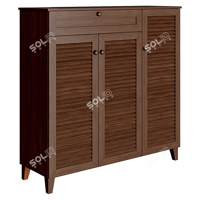 Geir 21 Pair Shoe Cabinet 3D model image 1