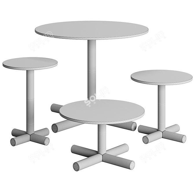 Helix Coffee Table: Sleek Sophistication 3D model image 3