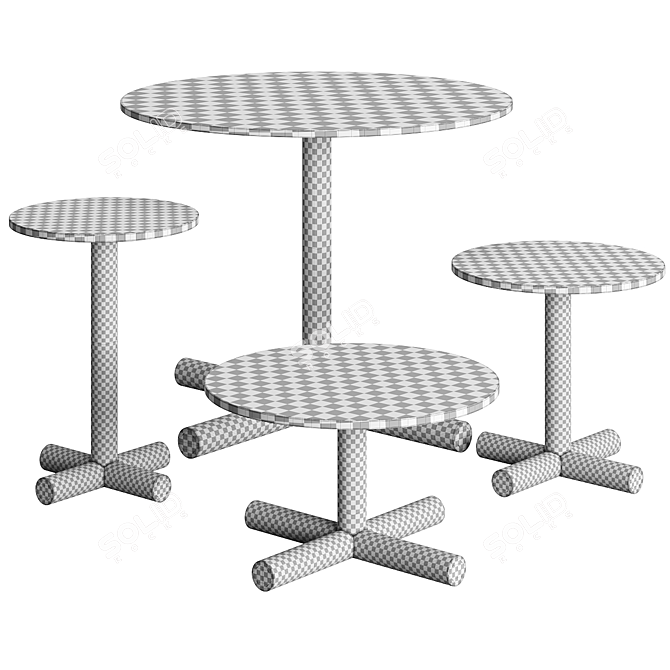 Helix Coffee Table: Sleek Sophistication 3D model image 4