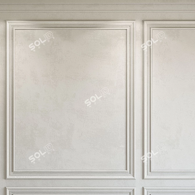 Eider White Decorative Plaster 254 3D model image 3