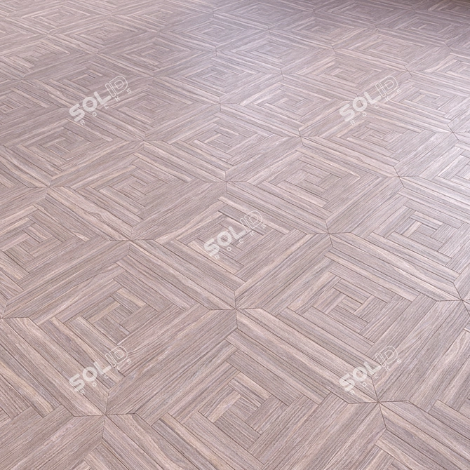 Wooden Floor 3D Model Kit 3D model image 2