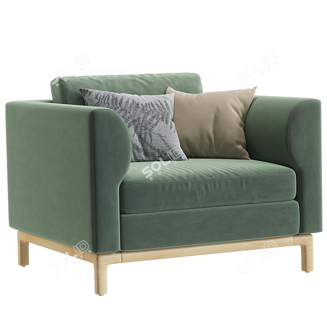 Modern Elegant Guide 82 Sofa 3D model image 1