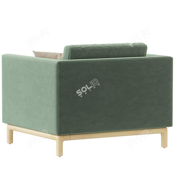 Modern Elegant Guide 82 Sofa 3D model image 2