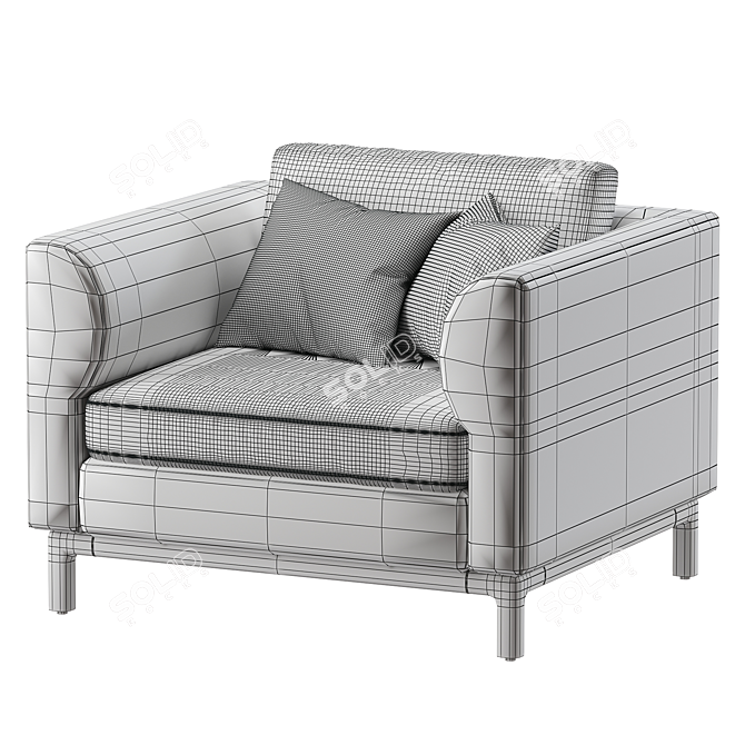 Modern Elegant Guide 82 Sofa 3D model image 3