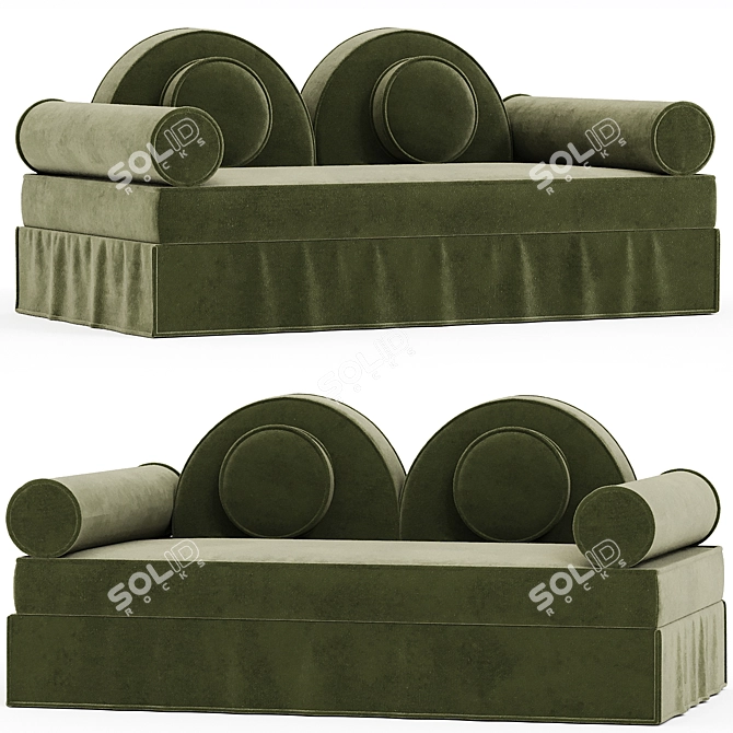 Contemporary Elegance: Badinage 02 Sofa 3D model image 1