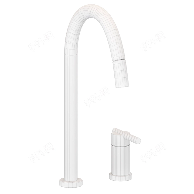 Premium Newport Brass Kitchen Faucet 3D model image 2