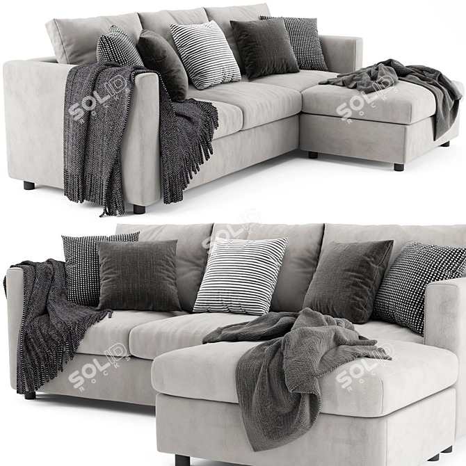 Modern Ikea Finnala Sofa Set 3D model image 2