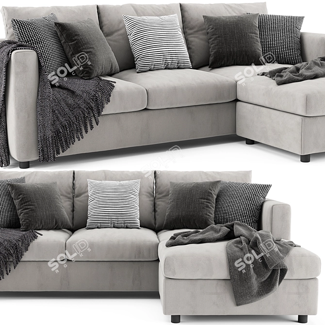Modern Ikea Finnala Sofa Set 3D model image 3