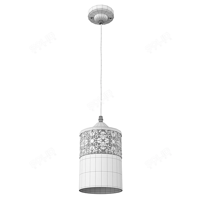 Eastern Charm Pendant Light 3D model image 2