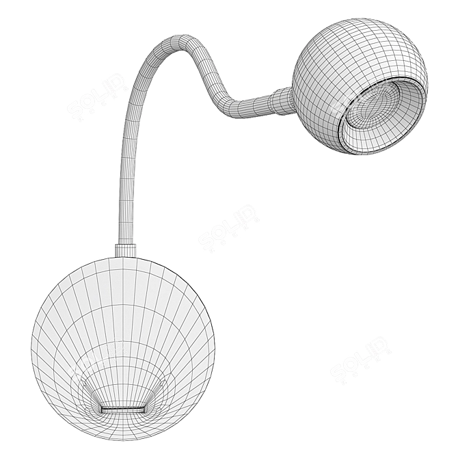 Sleek Dimmable LED Wall Sconce 3D model image 2