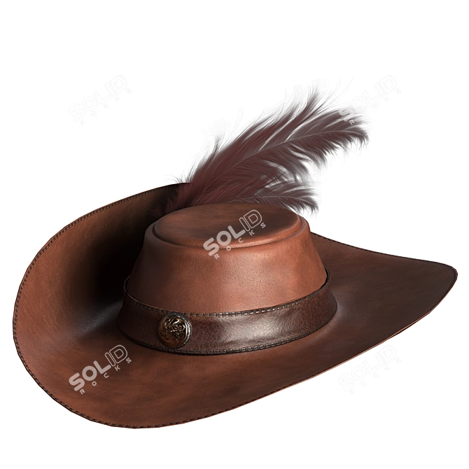 Highly Detailed Pirate Hat 3D Model 3D model image 1