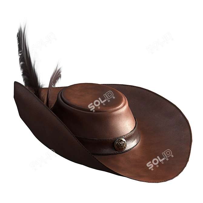 Highly Detailed Pirate Hat 3D Model 3D model image 3