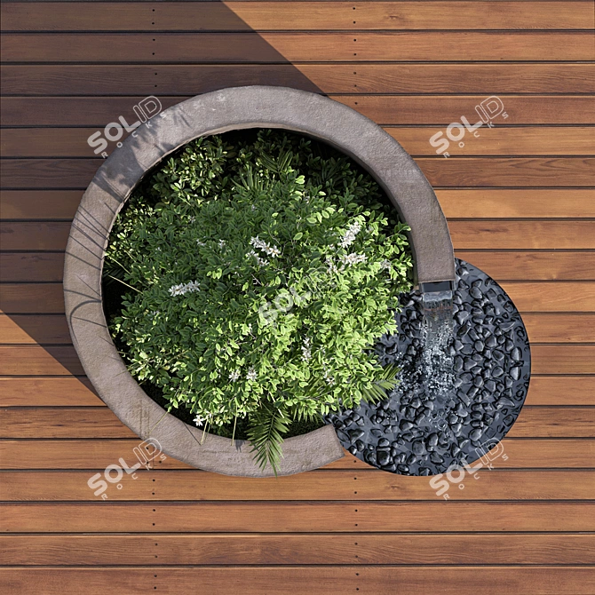  Waterfall Landscape Furniture: Architect Element 3D model image 6