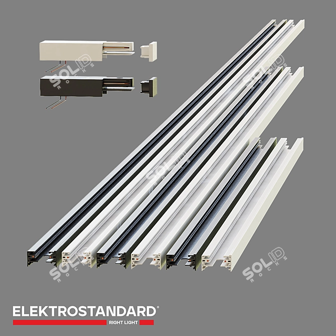 Elektrostandard Surface Track Rail System 3D model image 1