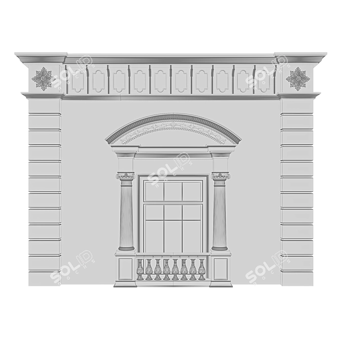 Classic Facade Element: cm 3D model image 3