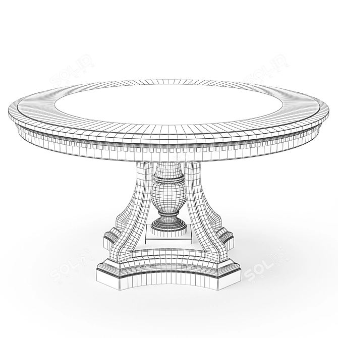  St. James Round Dining Table 3D model image 5