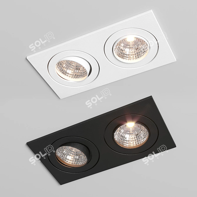 Versatile LED Lighting Set 3D model image 2