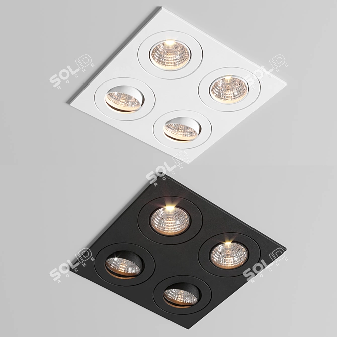 Versatile LED Lighting Set 3D model image 4