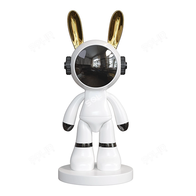 Handcrafted Bunny Decor Figure 3D model image 3