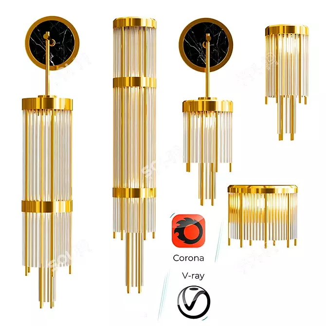 Luxxu PHARO Wall Collection 3D model image 4