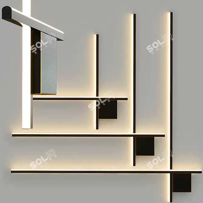 Modern Designer STICH B Lamps 3D model image 2