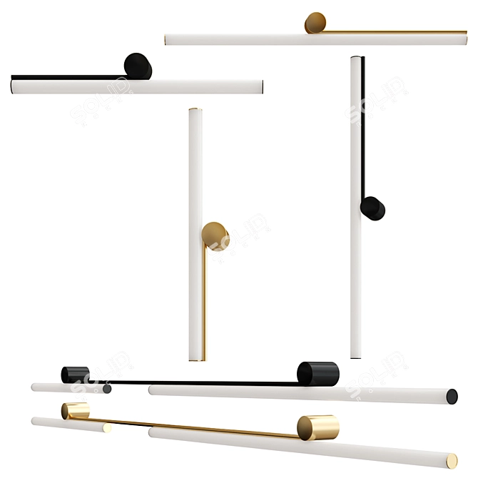 Ambrosia A LED Wall Lamp 3D model image 1