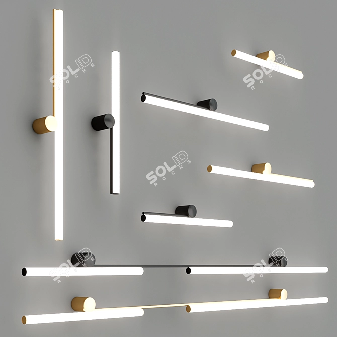 Ambrosia A LED Wall Lamp 3D model image 2