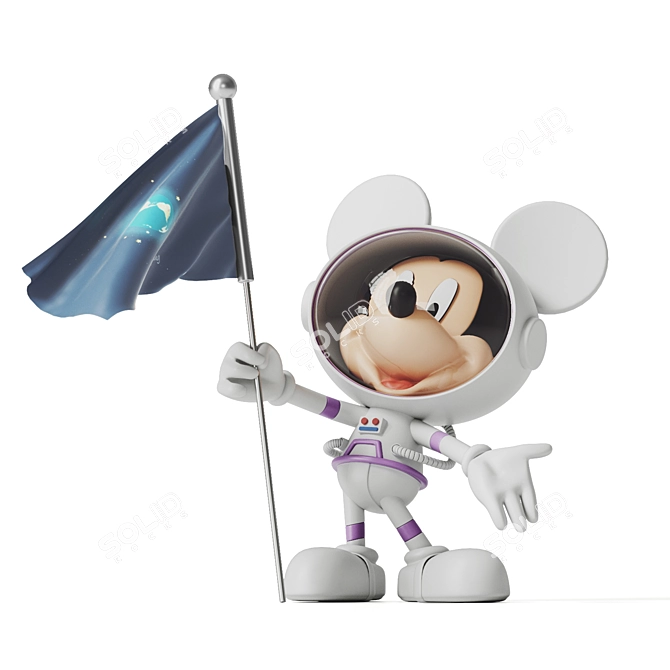 Space Explorer Mickey Figure 3D model image 1