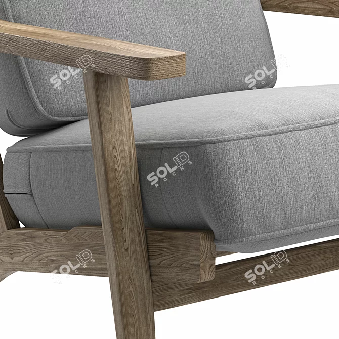 Sleek Metro Accent Seating 3D model image 5