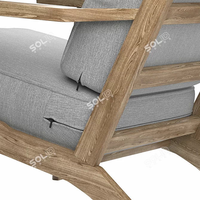 Sleek Metro Accent Seating 3D model image 6