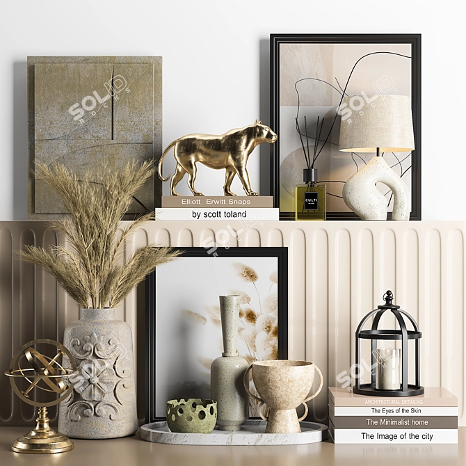  Modern 3D Decorative Set 6 3D model image 1