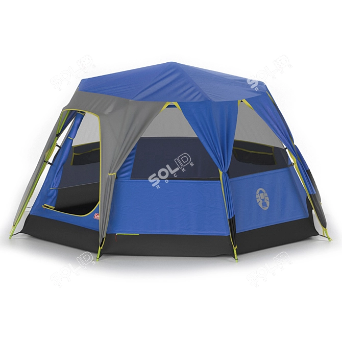 8 Person Dome Tent Reflective 3D model image 1