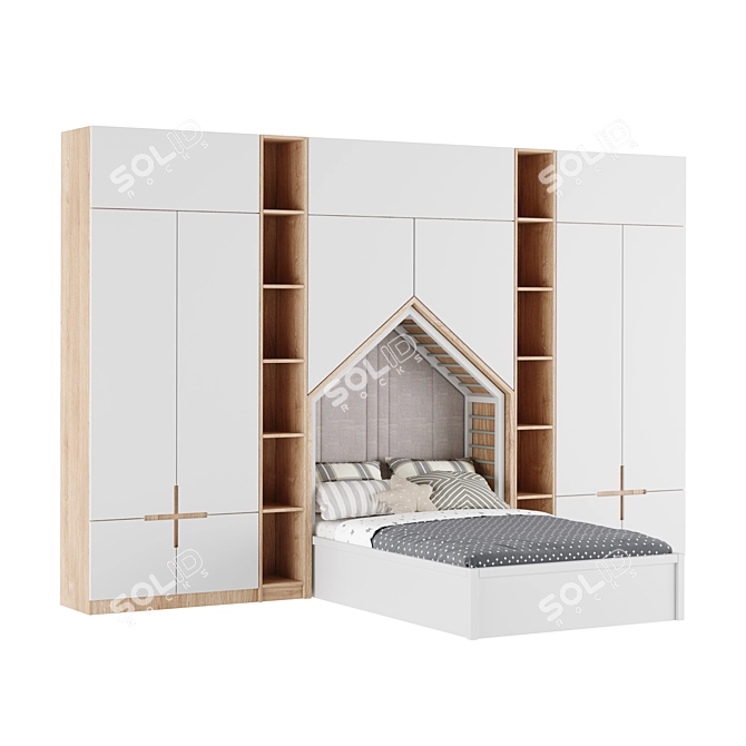 Kid-Friendly Furniture Set with 3D Models 3D model image 2