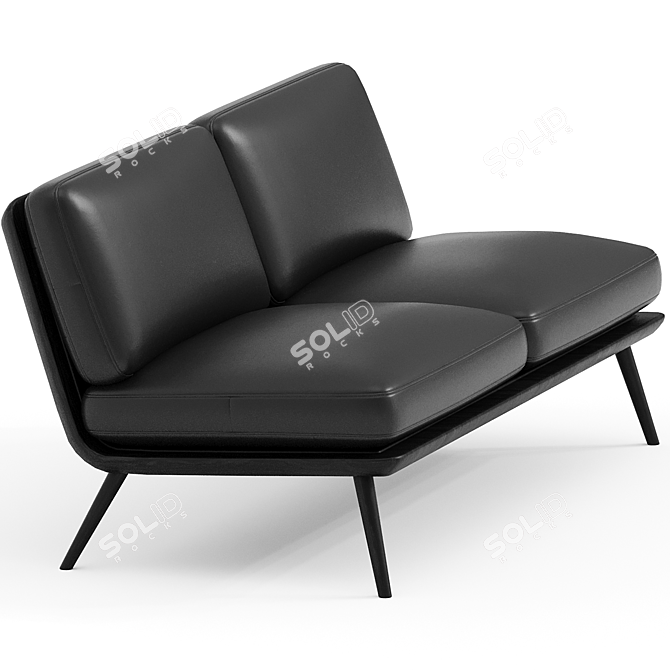 Modern Elegance Spine Sofa 3D model image 2