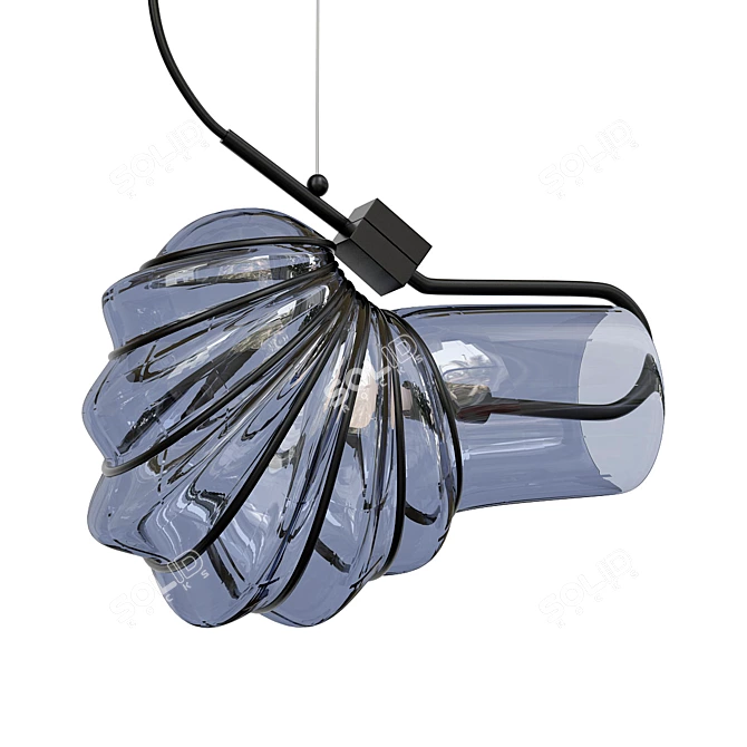  Artful Murano Glass Pendant Lamp 3D model image 1