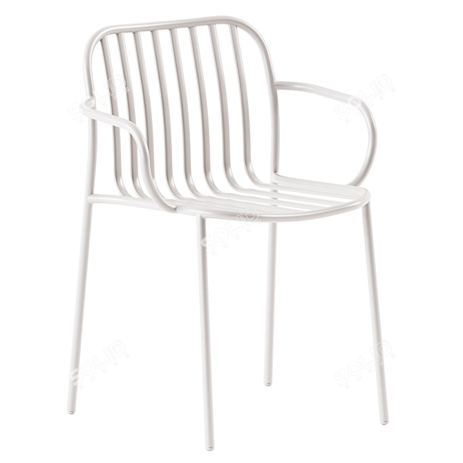 TrabA Metis Line Armchair: 53x59x80cm 3D model image 2