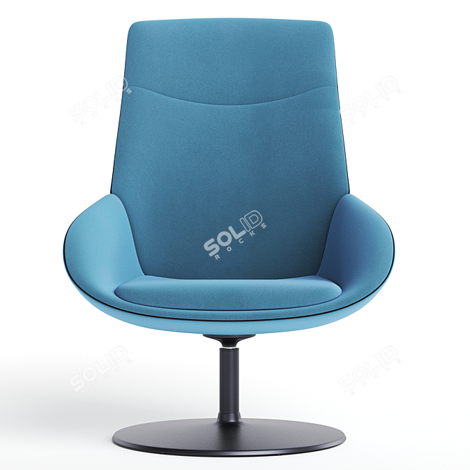 Modern Fabric Armchair Noom 20 3D model image 2