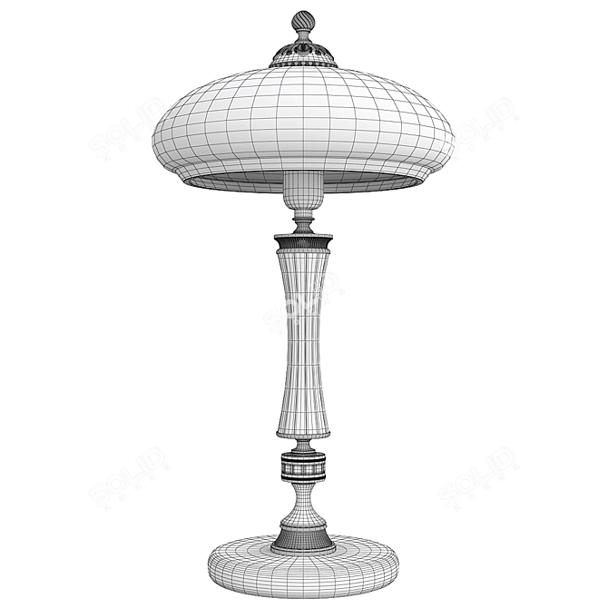 Modern Desk Lamp 3D Model 3D model image 2