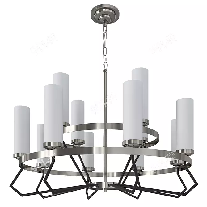 Elegant Lightstar Flume Pendant Chandelier 3D model image 1