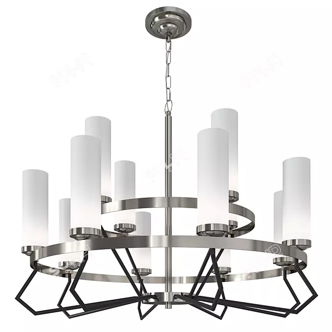 Elegant Lightstar Flume Pendant Chandelier 3D model image 3