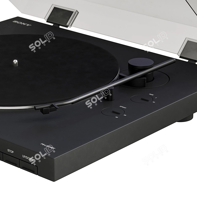 Interactive Vinyl Turntable Experience 3D model image 2
