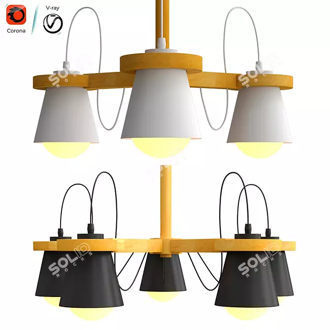  Modern Design Lamp NATURA B 3D model image 1